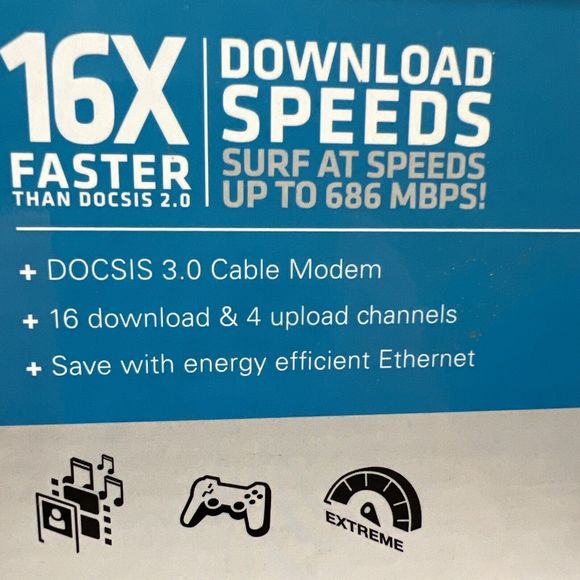 Arris SURFboard 592432-003 RB DOCSIS Modem & Cable 600 Series - Picture 2 of 6